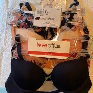 Five brand new bras.